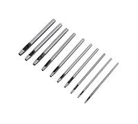 Cortador de Galletas de Cuero de la Herramienta de Perforación del Agujero de Cuero de 10pcs Perforadoras Cuero Herramienta de Hueco de Perforación Punzón 0.5-5mm para las Manualidades de Cueco