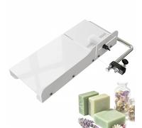Cortador de jabón horizontal con un solo brazo, cortador de jabón de acero inoxidable con escala de precisión milimétrica, herramienta de corte manual de alambre para hacer jabón, queso, mantequilla