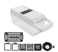 Cortador de Patatas Multifuncional 1 Juego Abs y Acero 420 Blanco