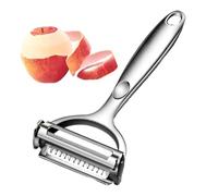Cortador de pelador de verduras, rebanador de pelador de patata,Pelador de verduras multiusos de acero inoxidable - Pelador de papa versátil para cocina con mango antiderra