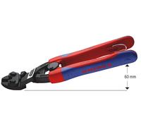 Cortador de pernos compactos, según la norma DIN ISO 5743, longitud 200 mm, modelo 2, para alambre de piano de 3,6 mm