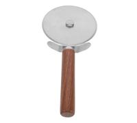 Cortador de Pizza Mango de Madera Ergonómico y Rueda Única | Diseño Clásico Limpieza Rápida, Uso para Pasta, Repostería y Preparación en Pizzería
