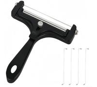 Cortador de Queso Ajustable Aluminio 4 Hilos(Black)