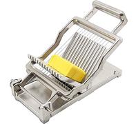 Cortador de queso comercial de acero inoxidable, cortador de alambre de 1 cm y 2 cm para queso, mantequilla, verduras, salchichas, hierbas, tabla de cortar incluida