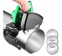Cortador de tubos eléctrico, 5 velocidades para fontanería y bricolaje, corta tubos de cobre y latón de PVC de 0.6 a 8.66 pulgadas, herramienta de corte portátil de mano