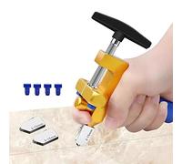 Cortador manual de azulejos 2 en 1, cortador de vidrio con 2 cuchillas de repuesto y 4 almohadillas, kit de corte de cerámica manual para romper vidrio, espejo, azulejos de cerámica, azulejos