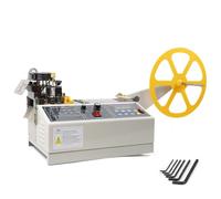 Cortadora automática de correa digital 280 w | Cortador caliente frío Cuchillos Correas calientes 120 PCS/min Ancho 110mm | Caliente frío Máquina de corte de banda elástica adhesiva