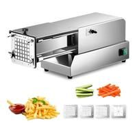 Cortadora De Alimentos Comercial, Cortador Eléctrico De Patatas Fritas De Acero Inoxidable Con 4 Hoja, Cortador de patatas y verduras, Cortador De Patatas Profesional Corta Patata