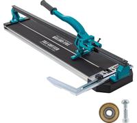 Cortadora de baldosas manual de 31 pulgadas, con una sola guía y capacidad de corte de 3/5 de pulgada, con posicionamiento láser preciso. Herramienta manual para cortar baldosas con precisión