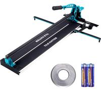 Cortadora de baldosas VEVOR con una longitud de corte total de 800 mm, grosor de corte de 4-15 mm como mínimo. Ancho de corte mínimo de 25 mm. Máquina para cortar baldosas que incluye una rueda de cor