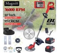 Cortadora de césped eléctrica sin escobillas de 10 pulgadas, 36000 RPM, cortadora de césped eléctrica inalámbrica, herramienta de jardín para batería Makita de 18V No Battery No Plug