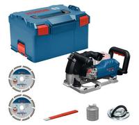 Cortadora de ranuras para hormigón Bosch Professional GNF 18V-40, con capacidad de corte de 2 mm a 3,9 cm, que incluye piezas, herramienta de corte y 2 discos