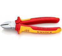 Knipex Alicate de corte diagonal 70 06 180 – cromado, aislado VDE con fundas multicomponentes 180 mm