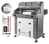 Cortapapeles eléctrico VEVOR, cortapapeles hidráulico de metal, con un ancho de corte de 660 mm y un grosor de corte de 100 mm. Cortadora eléctrica de gran formato con función infrarroja y cuchilla de