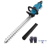 Cortasetos a Batería con Hoja 50 cm para Makita 18V (sin Batería) | Recortadora de Arbustos sin Escobillas, Cabezal Giratorio 180°, Sistema de Lubricación, Corte Máx. 16 mm