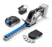 Cortasetos Bateria 20V: DEKOPRO Cortasetos Electrico 2 en 1 con Batería de 2000mAh y Cargador, Herramientas de Jardín, Tijeras de Poda, Tijeras de Césped