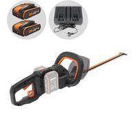 Cortasetos de batería Worx Nitro WG286E - 2x 20V 2Ah - cuchilla de acero de 60 cm