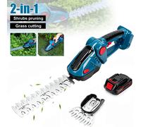 Cortasetos eléctrico inalámbrico de 200 mm, herramienta de poda portátil para jardín, corta arbustos y césped, compatible con batería de litio Makita de 18V. With 1XBattery