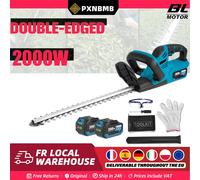 Cortasetos Eléctrico Inalámbrico PXNBMB 2000W RPM, Cortacésped, Herramienta de Jardinería, Funciona con Batería Makita 1 Battery