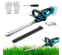 Cortasetos inalámbrico compatible con Makita 18 V, 550 W, cortasetos eléctrico sin escobillas, longitud de corte de 52 cm, distancia entre dientes de 16 mm, cuchillas de corte dobles (sin batería)