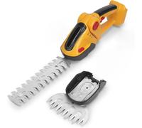 Cortasetos y tijeras de césped inalámbricas de 24 V, diseño 2 en 1 con cabeza ajustable, ligero, bloqueo de seguridad, incluye 2 cuchillas para un cuidado versátil del césped