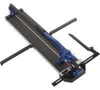 Cortatubos manual de 80 cm con láser infrarrojo, estructura de aluminio y base antideslizante para baldosas
