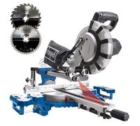 Sierra ingletadora SCHEPPACH HM216SPX (210 mm - 2000 W) + 2 hojas de carburo (24 dientes y 48 dientes)