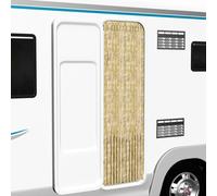 Cortina anti-insectos Living Store, color beige, 90x200 cm, de chenilla