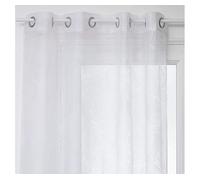 Atmosphera Tela Voile Devo Leaf Blanco
