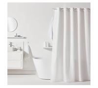 Cortina baño jacquard 180x200cm color blanco
