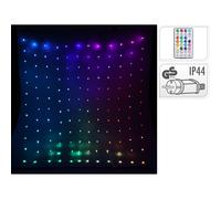 Cortina de leds, rgb, 400led, 220v, con mando a distancia. basics