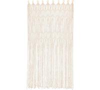 Cortina de macramé, tapiz de pared de macramé, cortinas bohemias, cortina para ventana, decoración de pared tejida en algodón para puerta, ideal para sala de estar, dormitorio, fiestas de boda, 100x20