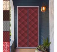 Cortina de Protección Térmica para Puerta de Invierno 70 x 270 cm Viento, Protección Térmica, Oscurecimiento, Cortina Cortina Mosquitera Puerta Magnetica Balcón Sala Estar Patio, Vino Tinto