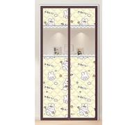 Cortina de puerta Cortina de puerta magnética con ventana for dormitorio de cocina