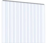 Cortina de PVC para puertas, transparente, ideal para cámaras frigoríficas y congeladores, de 183 cm de alto x 244 cm de ancho (72" x 96")