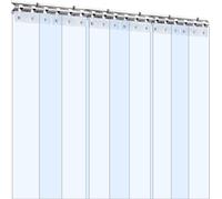 Cortina de PVC para puertas, transparente, ideal para cámaras frigoríficas y congeladores, de 96.5 cm de ancho por 213.4 cm de alto
