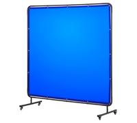 Cortina de soldadura VEVOR, 1740x1740 mm, mampara de protección para soldadura, fabricada en vinilo ignífugo, con ruedas giratorias bloqueables y protección UV de 6 niveles, ideal para uso en talleres