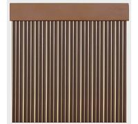 Cortina de Tiras de PVC para Exterior | Corte a Medida | Anti Insectos | PERTONI TENDE (Marrón y Beige, Alto 230cm x 90cm Ancho)