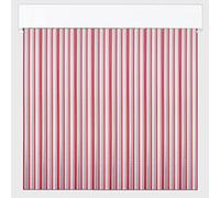 Cortina de Tiras de PVC para Exterior | Corte a Medida | Anti Insectos | PERTONI TENDE (Rojo y Transparente, Alto 230cm x 120cm Ancho)