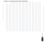 Cortina de tiras VEVOR, 243 cm de altura x 182 cm de ancho, 0,2 cm de grosor, 12 piezas de tiras de PVC transparentes para cortina de puerta, cortina para congeladores, tiras de plástico para puertas,