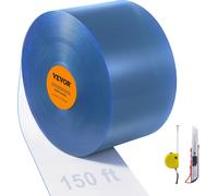 Cortina enrollable de tiras, 4572 x 20 cm, material: PVC blando, venta por metros, grosor: 2 mm