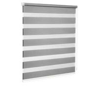 Cortina enrollable para ventana y puerta de interior de casa u oficina, kit de montaje en pared, marco sin agujeros, 200 x 180, gris