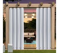 Cortina impermeable para exteriores con ojales, 1 pieza, 24 colores, panel de privacidad para decoración de balcón y jardín, tamaño B315 x 241 cm, resistente a los rayos UV, resistente a la intemperie