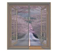 Cortina Mosquitera Magnética 50 x 115 cm Fácil Instalación sin Taladrar, Fácil de Limpiar Mosquitera Autoadhesiva para Todas Las Ventanas, Grey