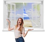 Cortina Mosquitera Magnetica, 80x110cmMosquiteras a Medida Magnética Automático con Durable para espara Balcón, VentanasCorredera, Patio，Blanca
