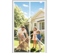 Cortina mosquitera magnética - Malla anti-mosquitos para puertas - Red contra insectos - Mosquitera - Lavable a mano - 100 x 210 cm - Mosquitera