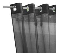 Cortina Para PéRgola Cortina transparente for exteriores, for cenador, porche delantero, pérgola, patio, mampara impermeable, cortinas transparentes de gasa, decoración del hogar(Black,M 132x241cm)