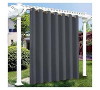 Cortina para pérgola Cortinas de privacidad for exteriores, impermeables, for jardín, exterior, cenador, patio, porche, pérgola, terraza, cabaña, piscina(Dark gray,2PCS_W52XH84IN-132X213CM)