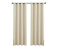 Cortina Para PéRgola Cortinas for exteriores, impermeables, for jardín, , cortinas opacas que aíslan la luz del sol, for patio, porche, pérgola, terraza cubierta, cenador(Beige,2PCS_132CMX137CM)