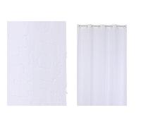 CORTINA POLIESTER 140X260X260 BORDADO BLANCO